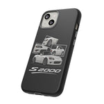 White S2000 Roadster Collage JDM Tough Phone Case Cover Gift