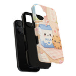 Milk Cookie Phone Case Cute Food Kawaii Tough Cover Gift Art