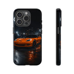 Orange C6 Neon Car Meet Tough Phone Case