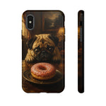 Pug Donut Dilemma Tough Phone Case