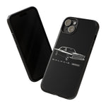 Vintage Galaxie 500 Phone Case | Classic Car Illustration, Black