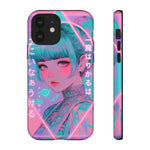 Neon Cyber Geisha phone case | Tough Case