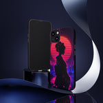 Neon Geisha Silhouette Phone Case | Tough Cover