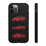 Red MR2 JDM Sports Car Phone Case Tough Multi View