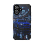 Skyline GT-R R34 Bayside Blue Tokyo Night Art Tough Phone Case