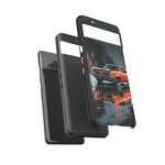 1966 GTO Orange Rainy City Tough Phone Case Cover Gift Art
