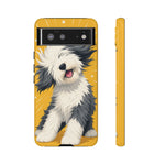 Sheepdog Hair Flip Phone Case Funny Dog Lover Gift