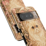 Persian Cat Floral Art Nouveau Tough Phone Case