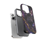 French Bulldog Galaxy Marble Art Tough Phone Case
