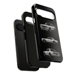 Silver Hakosuka Skyline Classic Sports Car Tough Phone Case for JDM Fans