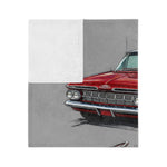 1959 Red Chevy Impala Throw Blanket | Classic Car Velveteen Microfiber