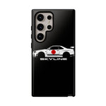 R34 Skyline Japanese Flag Race Car Phone Case | JDM GT-R Tough Cover