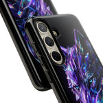 Holographic Wolf Phone Case, Fractured Prism Iridescent Cover