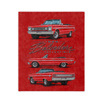 1966 Belvedere Convertible Blanket | Classic Red Muscle Car Throw