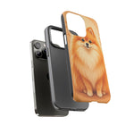 Pomeranian Tiny Fox Fluffy Art Tough Phone Case