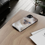 Ragdoll Kitten Phone Case, Blue Eyes Macro Portrait Cover, Gift