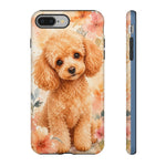 Miniature Poodle Whimsical Watercolor Art Tough Phone Case