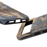Saint Bernard Winter Rescue phone case | snowy mountain dog scene