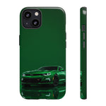 Racing Green Camaro Phone Case, Sports Muscle Car Tough Cover