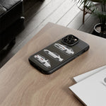 R32 Skyline Phone Case White, Three-View Vector Cover, Gift GTR Fans