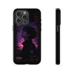 Melancholy Data Poster Phone Case, Glitch Anime Sky Tough Cover
