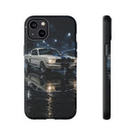 GT350 Phone Case White, Rainy Track Night Classic Racer Tough Cover