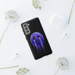 Glitch Sad Face Phone Case, Anime Melt Static Tough Cover
