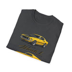 Yellow 1969 Mach 1 T-Shirt | Classic Muscle Car Illustration