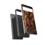 Burmese Golden Sable Portrait Art Tough Phone Case
