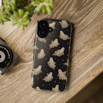 Vintage Ghost Pattern phone case | Halloween spooky stars design