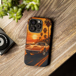 Orange Corvette C3 Stingray Sunset Palms Phone Case