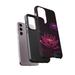 Neon Water Lilies Vaporwave Tough Phone Case