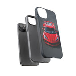 Red C8 Z06 Track Wing Tough Phone Case Cover Gift Art