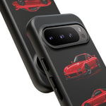 FD RX7 Phone Case Red, Three-View Vector Cover, JDM Gift