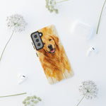 Golden Retriever Watercolor Art Tough Phone Case - Dog Portrait