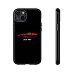 Red C7 Z06 Phone Case for Chevy Sports Car Enthusiasts, Tough Cover