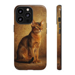 Abyssinian Warm Ticked Portrait Art Tough Phone Case