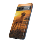 Rhodesian Ridgeback African Savanna Art Tough Phone Case