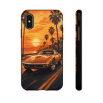 Orange Corvette C3 Stingray Sunset Palms Phone Case