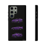 MK4 Supra Phone Case Purple, Three-View Vector Cover
