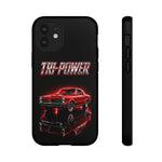 Tri-Power Classic Muscle Car GTO phone case | Retro Automotive Graphic