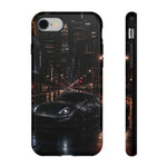 370Z City Prowl Tough Phone Case Black Sports Car at Night