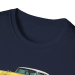 Yellow 1955 Chevy Bel Air T-Shirt | Vintage Classic Car Trio Illustration