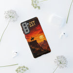 Western Sunset Cowboy Phone Case | Rugged Protective Cover