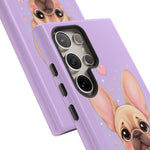 French Bulldog Bat Ears Kawaii Pet Dog Art Tough Phone Case