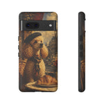Poodle in Beret Phone Case | Vintage Paris Café Illustration
