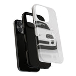 White MK4 Supra Phone Case, Retro 90s JDM Tough Cover for Car Enthusiasts