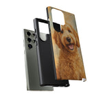 Goldendoodle Fluffy Curls Portrait Art Tough Phone Case