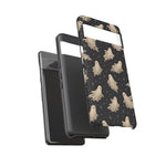 Vintage Ghost Pattern phone case | Halloween spooky stars design