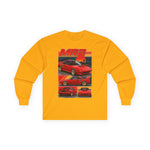 Red 1987 Toyota MR2 Collage Long Sleeve Tee | Retro JDM Sports Car